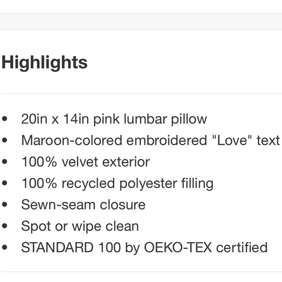 Threshold Love Script Lumbar Pillow - Picture 7 of 7